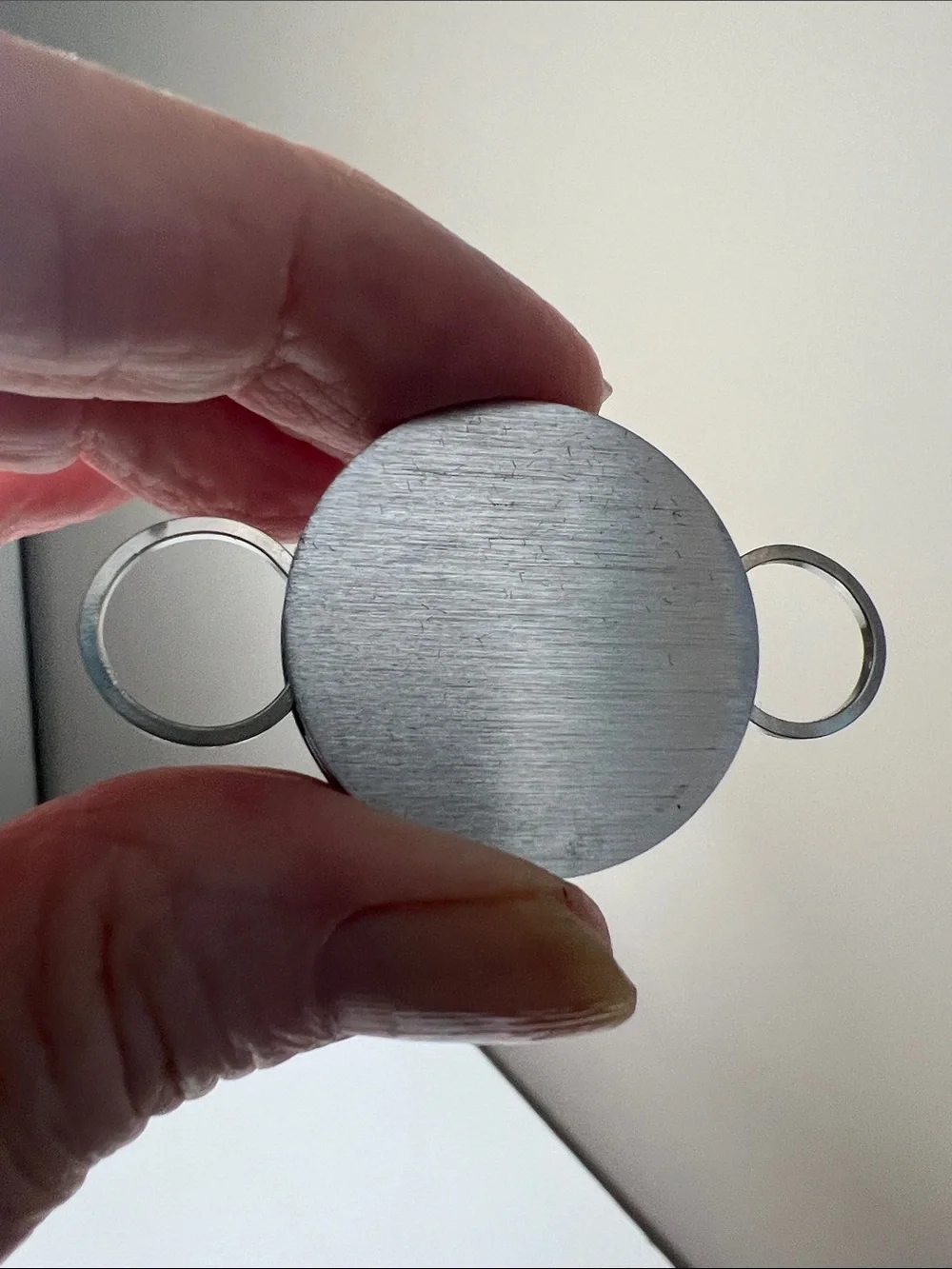 Zippo Silver Metal Double-Ring Key Holder -  NWT - Vintage with original box